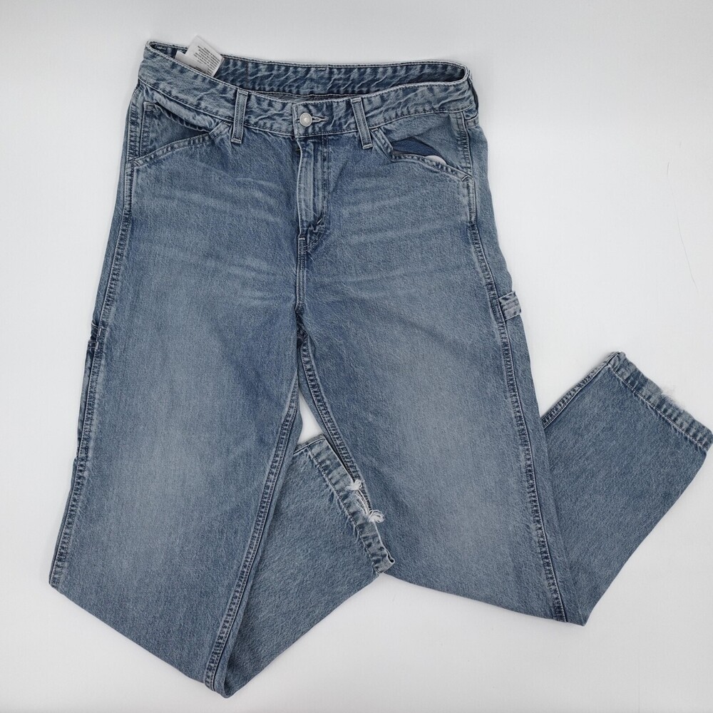 Levi's Carpenter Jeans Mens 33 Light Wash Denim Utility Hammer Loop Workwear
